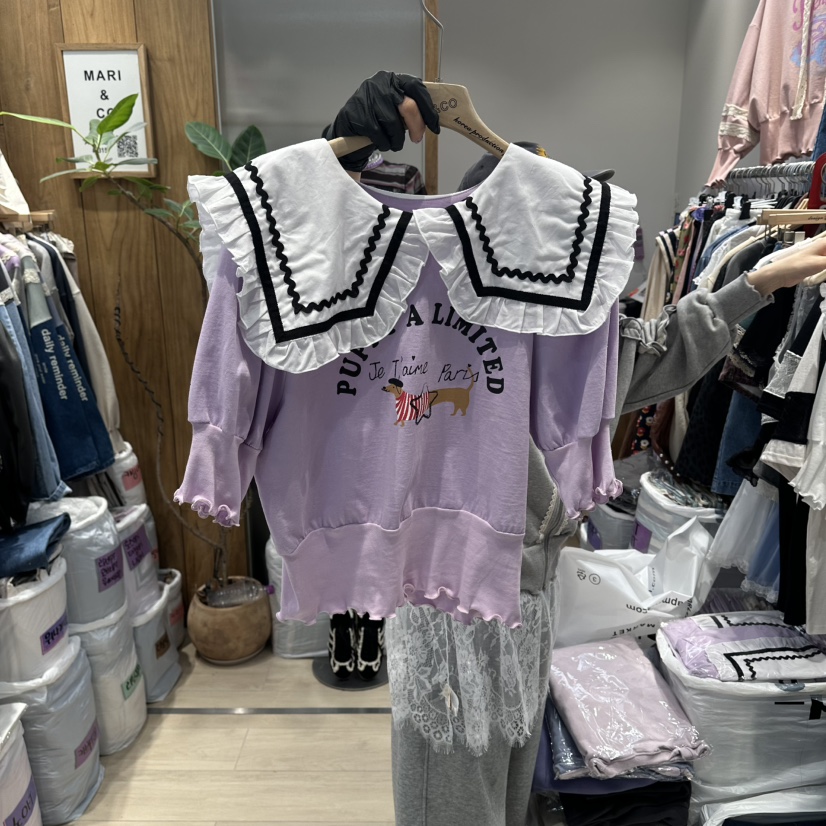 MARI CO韓國東大門代購女士新款推薦休閑人氣職業26春夏T恤MARI COT恤圖色2