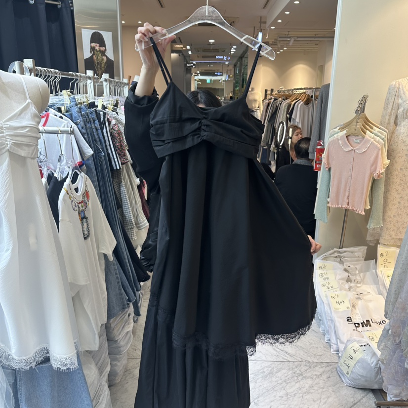 CHEAP-CHIC韓國直郵女裝新品推薦熱賣26春夏連衣裙不對稱CHEAP-CHIC/CHARLES THE SECOND連衣裙圖色2