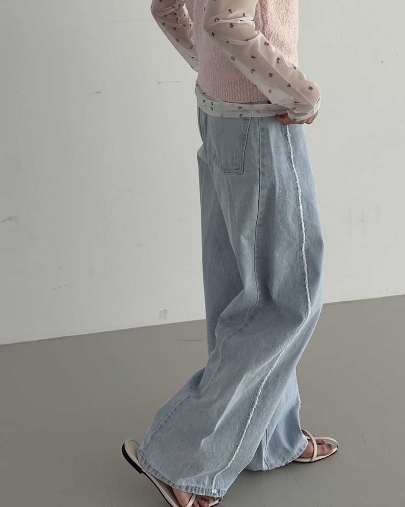 HOWDY韓國直郵女裝新品職業熱賣人氣休閑26春夏時尚牛仔褲HOWDY牛仔褲