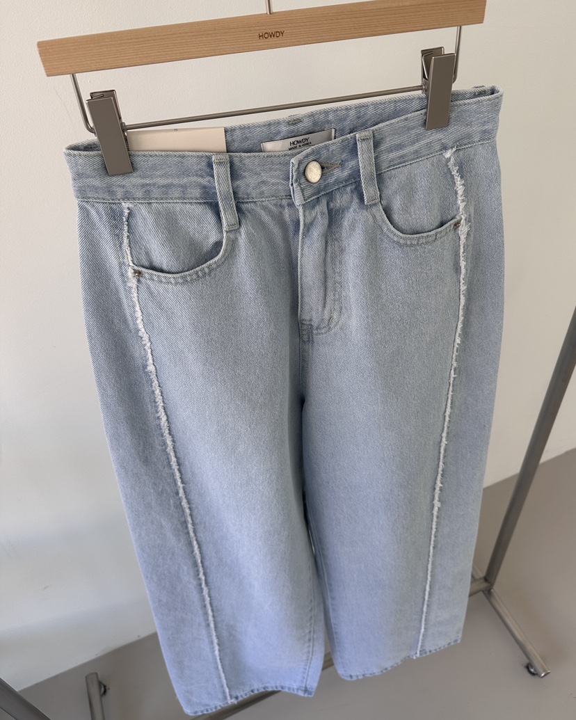 HOWDY韓國直郵女裝新品職業熱賣人氣休閑26春夏時尚牛仔褲HOWDY牛仔褲