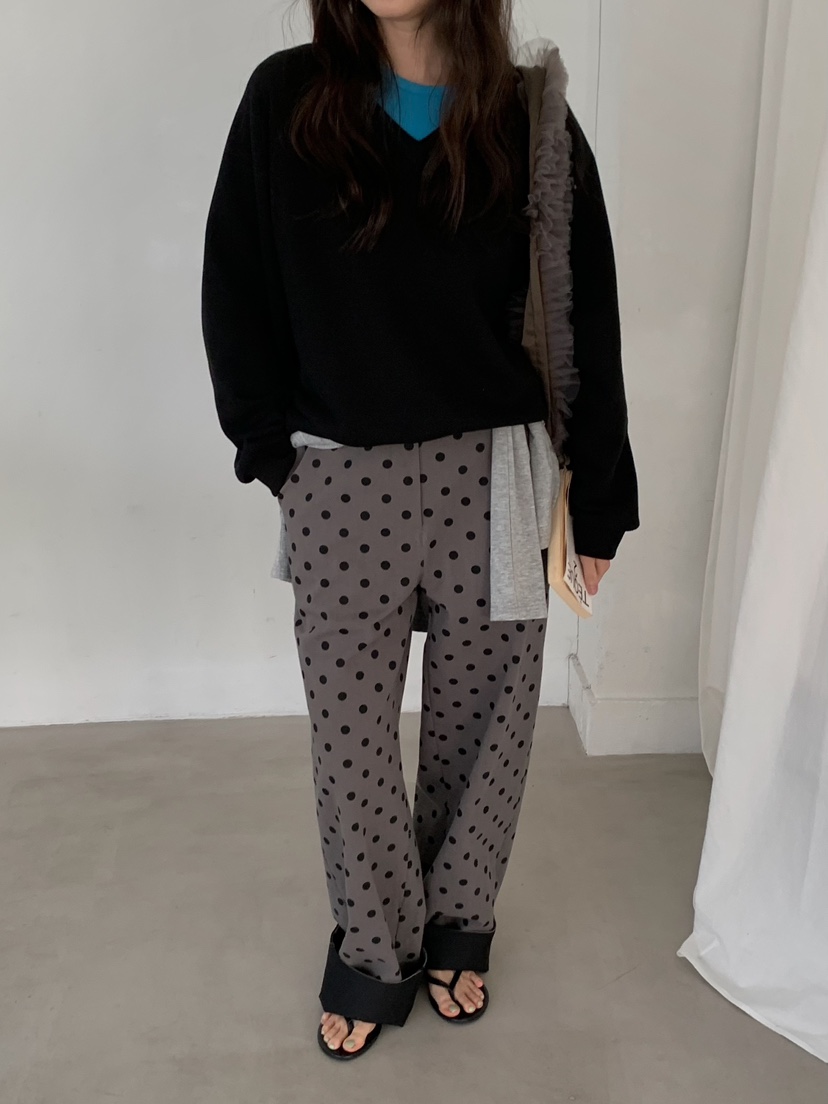 CAMEL-P韓國直郵女士新款職業休閑褲條紋Came_l 家休閑褲