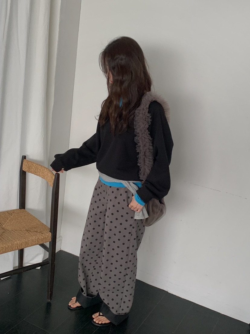 CAMEL-P韓國直郵女士新款職業休閑褲條紋Came_l 家休閑褲