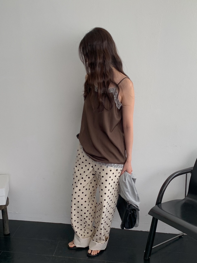 CAMEL-P韓國直郵女士新款職業休閑褲條紋Came_l 家休閑褲