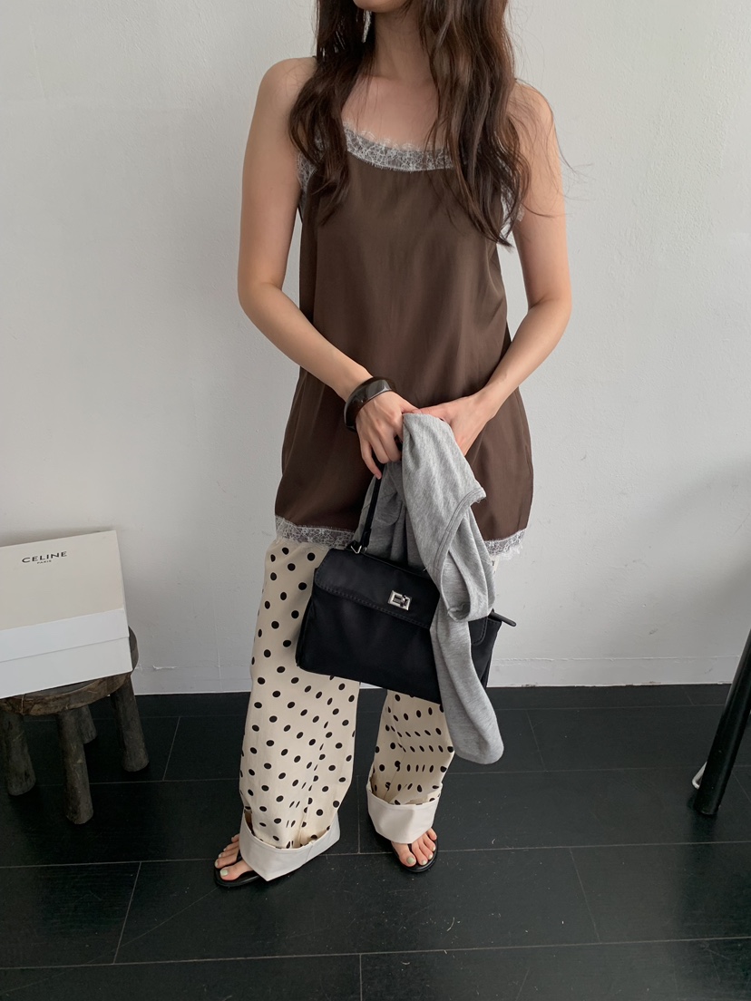 CAMEL-P韓國直郵女士新款職業休閑褲條紋Came_l 家休閑褲