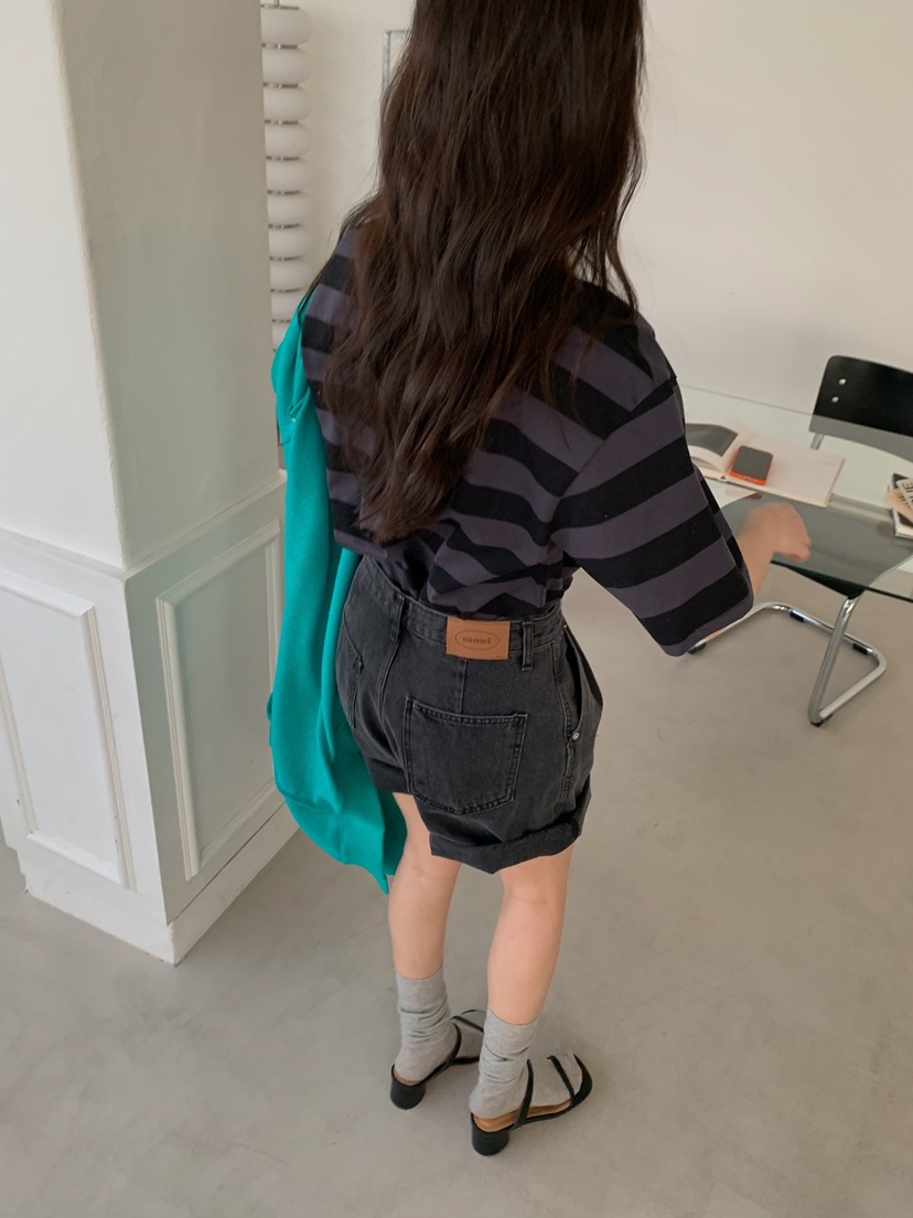 CAMEL-P韓國直郵實拍女士新款時尚T恤條紋Came_l 家T恤