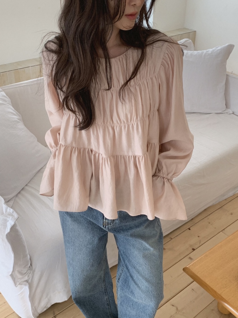 MOSMOS韓國直郵女裝新品26春夏人氣時尚休閑熱賣襯衫蕾絲衫MOSMOS襯衫/蕾絲衫