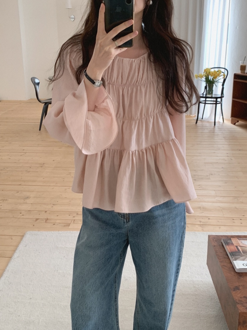 MOSMOS韓國直郵女裝新品26春夏人氣時尚休閑熱賣襯衫蕾絲衫MOSMOS襯衫/蕾絲衫