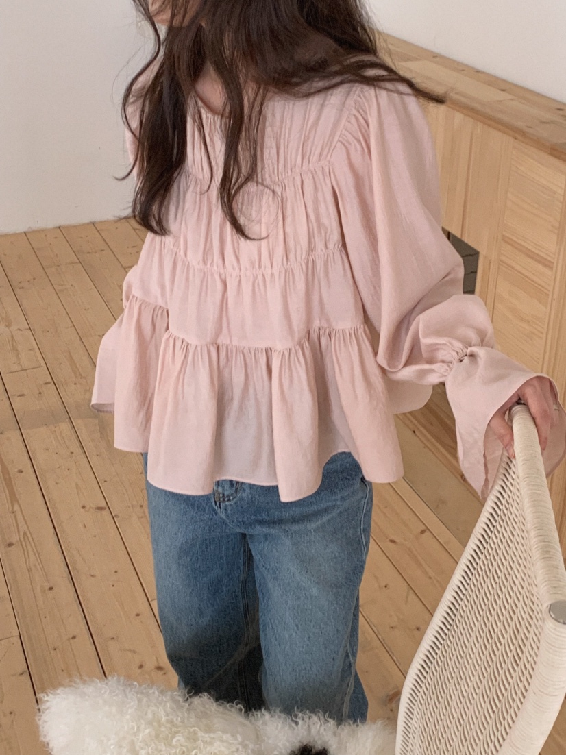 MOSMOS韓國直郵女裝新品26春夏人氣時尚休閑熱賣襯衫蕾絲衫MOSMOS襯衫/蕾絲衫