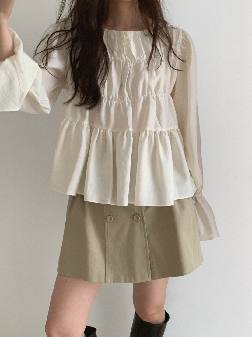 MOSMOS韓國直郵女裝新品26春夏人氣時尚休閑熱賣襯衫蕾絲衫MOSMOS襯衫/蕾絲衫