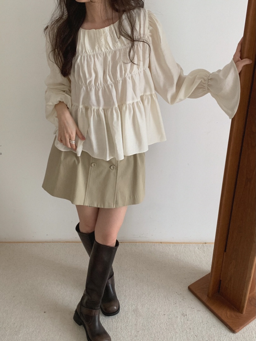 MOSMOS韓國直郵女裝新品26春夏人氣時尚休閑熱賣襯衫蕾絲衫MOSMOS襯衫/蕾絲衫