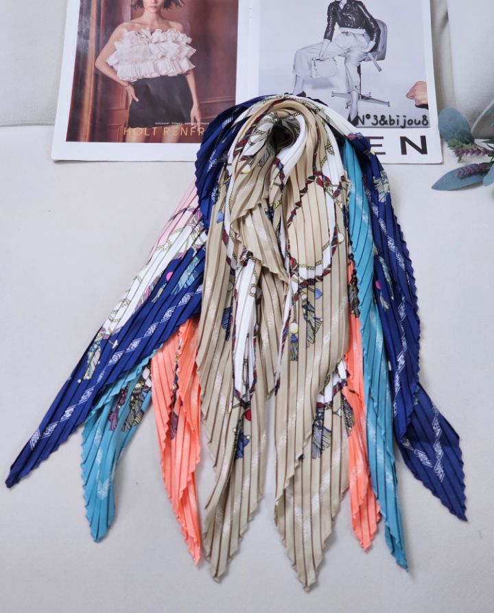 N3韓國直郵女裝新款休閑時尚熱賣人氣推薦圍巾披肩流蘇褶皺N3圍巾/披肩