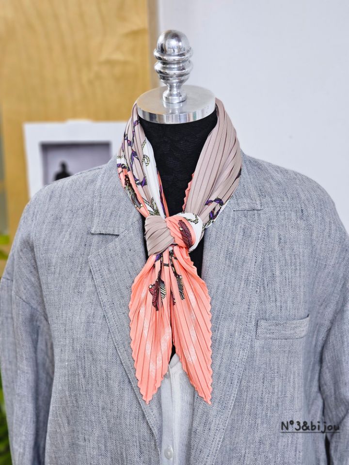 N3韓國直郵女裝新款休閑時尚熱賣人氣推薦圍巾披肩流蘇褶皺N3圍巾/披肩圖色2