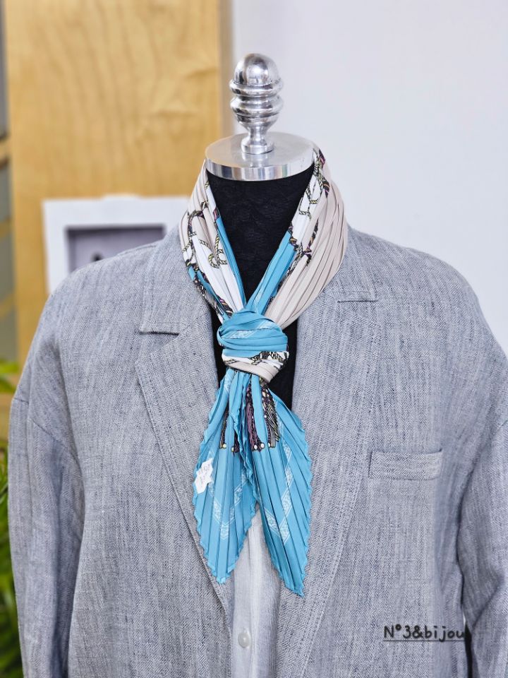 N3韓國直郵女裝新款休閑時尚熱賣人氣推薦圍巾披肩流蘇褶皺N3圍巾/披肩圖色4