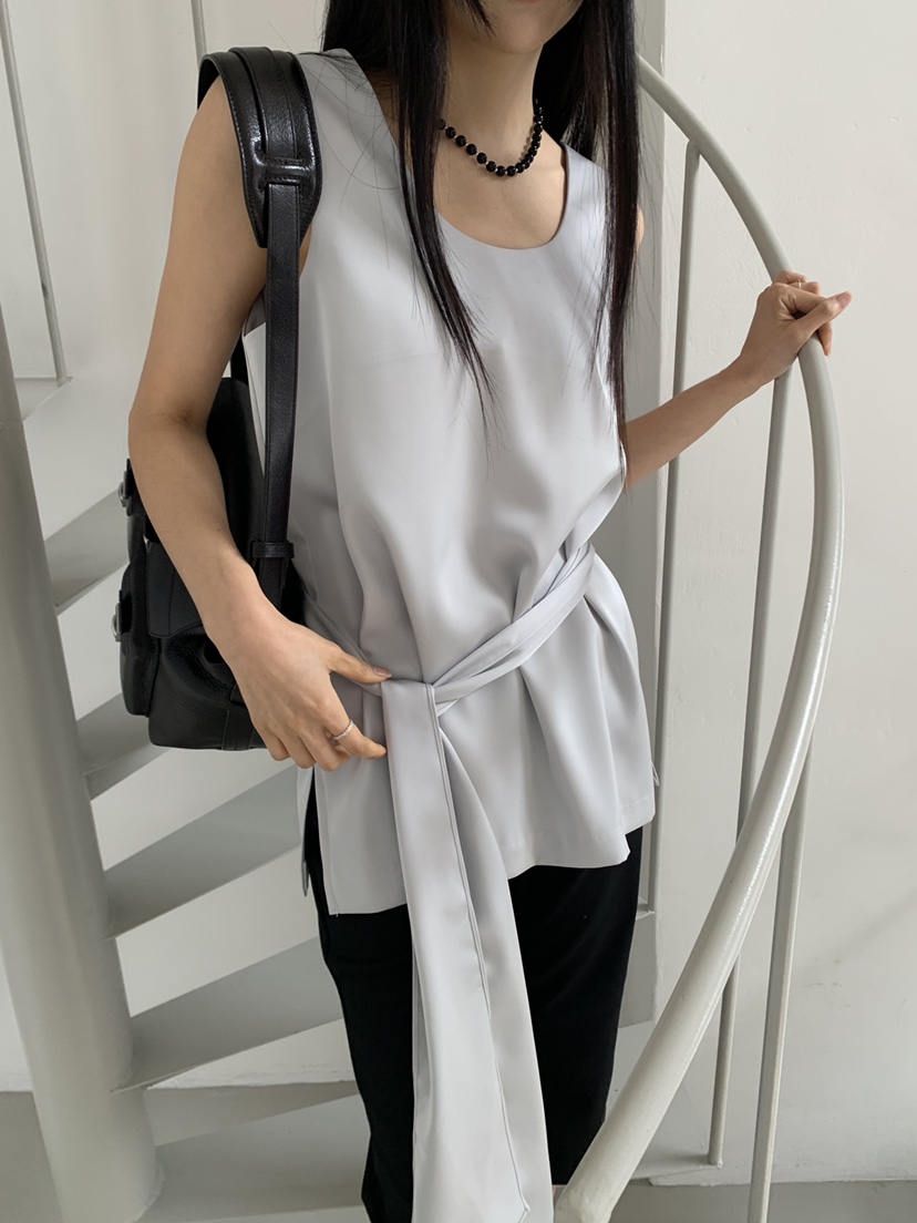 MURMUR韓國代購女士新款休閑26春夏熱賣推薦吊帶背心含腰帶MURMUR吊帶/背心