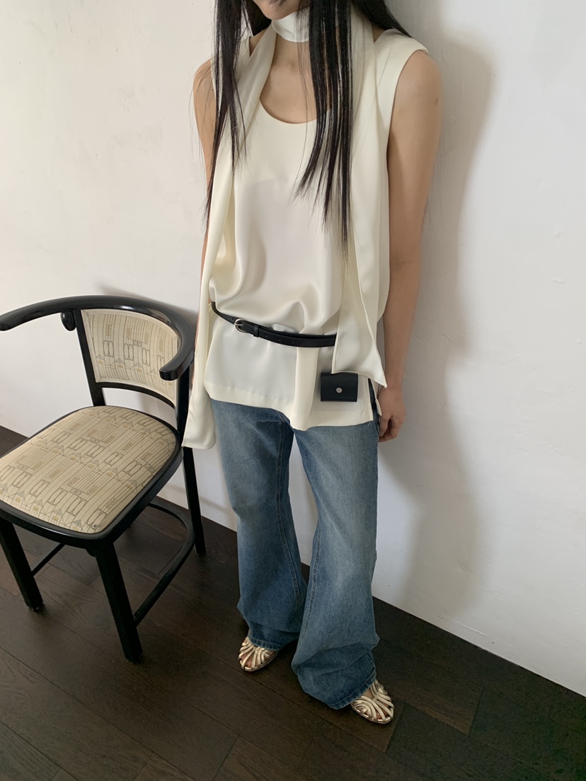 MURMUR韓國代購女士新款休閑26春夏熱賣推薦吊帶背心含腰帶MURMUR吊帶/背心