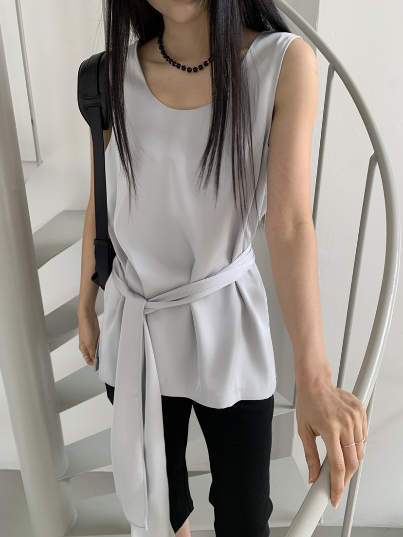 MURMUR韓國代購女士新款休閑26春夏熱賣推薦吊帶背心含腰帶MURMUR吊帶/背心