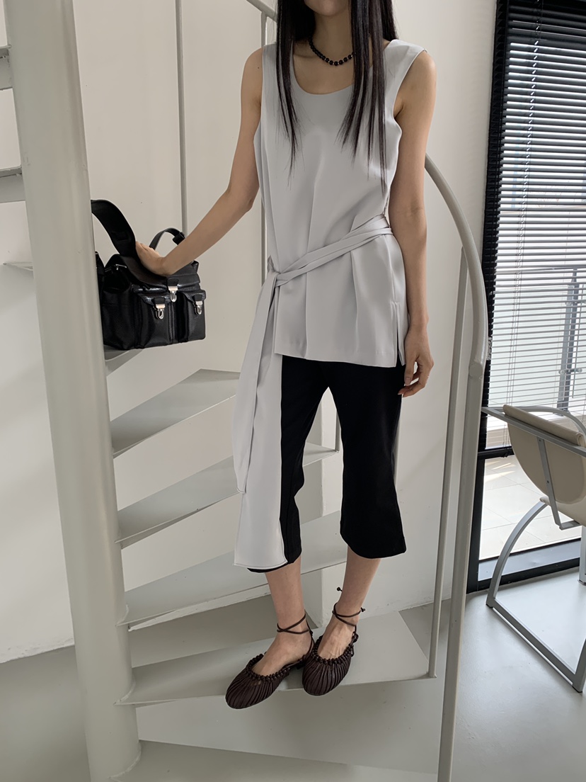 MURMUR韓國代購女士新款休閑26春夏熱賣推薦吊帶背心含腰帶MURMUR吊帶/背心