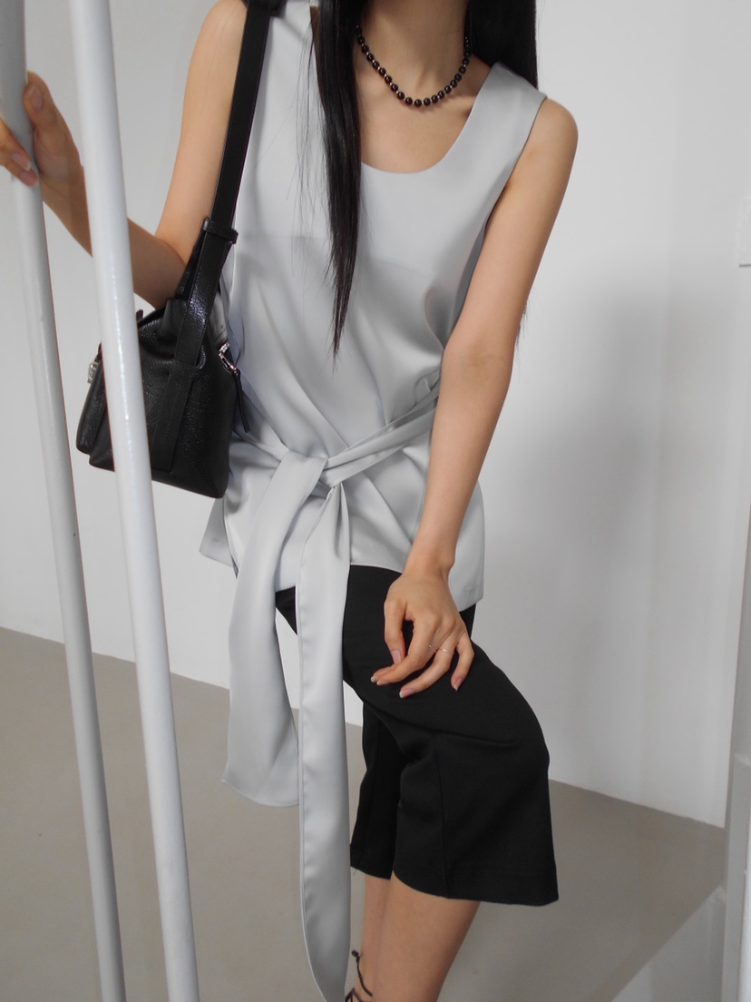 MURMUR韓國代購女士新款休閑26春夏熱賣推薦吊帶背心含腰帶MURMUR吊帶/背心