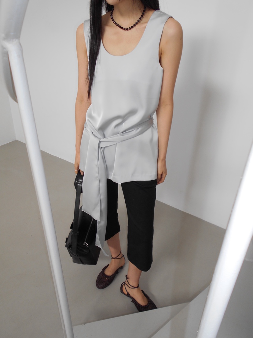 MURMUR韓國代購女士新款休閑26春夏熱賣推薦吊帶背心含腰帶MURMUR吊帶/背心