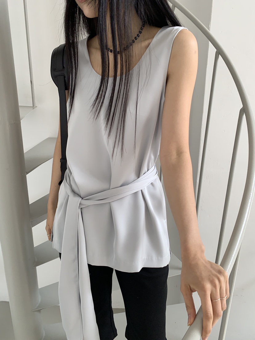 MURMUR韓國代購女士新款休閑26春夏熱賣推薦吊帶背心含腰帶MURMUR吊帶/背心