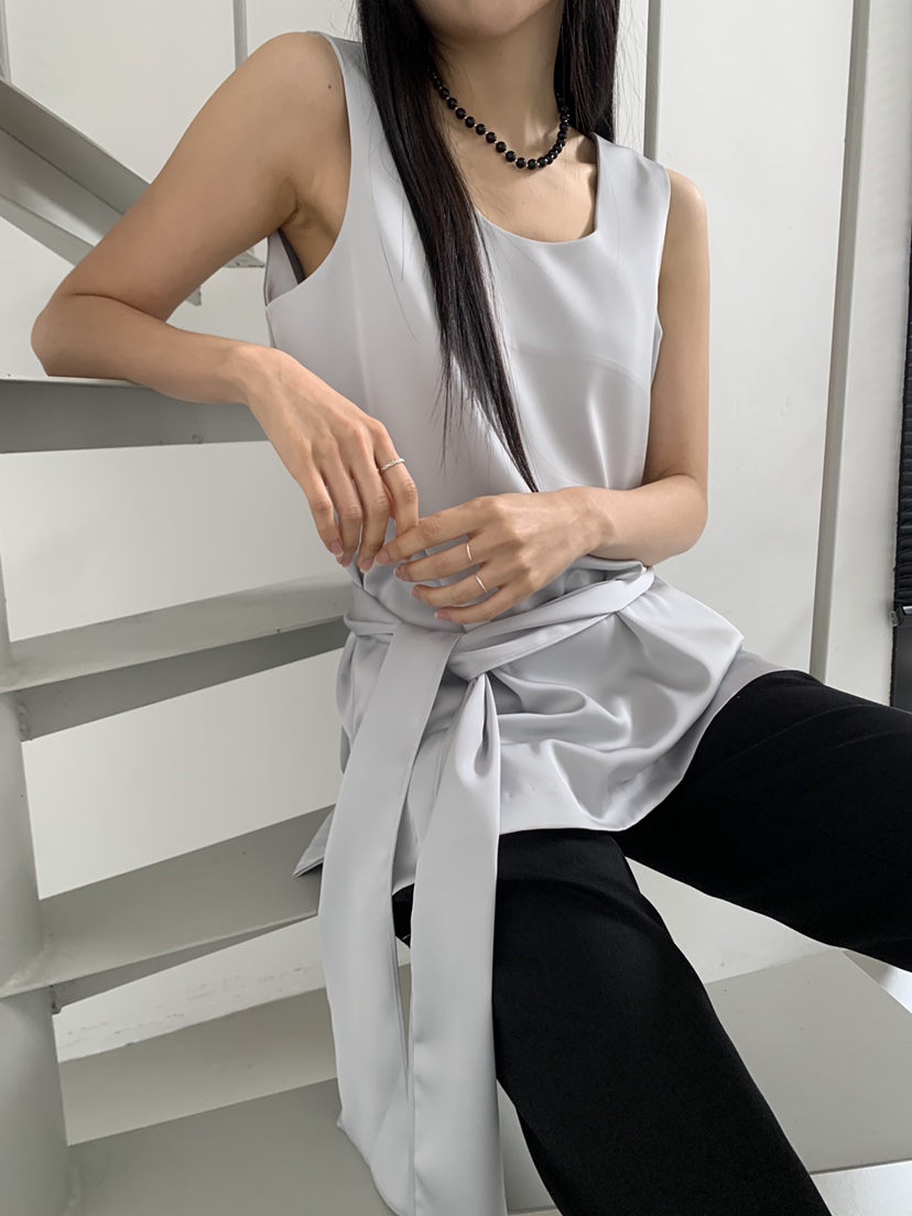 MURMUR韓國代購女士新款休閑26春夏熱賣推薦吊帶背心含腰帶MURMUR吊帶/背心