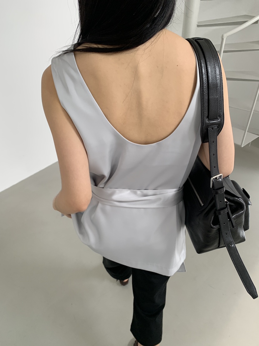 MURMUR韓國代購女士新款休閑26春夏熱賣推薦吊帶背心含腰帶MURMUR吊帶/背心