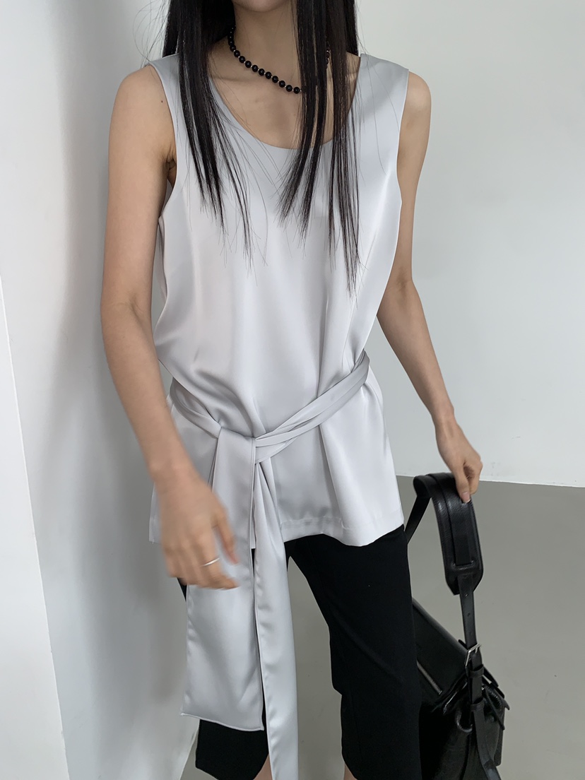 MURMUR韓國代購女士新款休閑26春夏熱賣推薦吊帶背心含腰帶MURMUR吊帶/背心