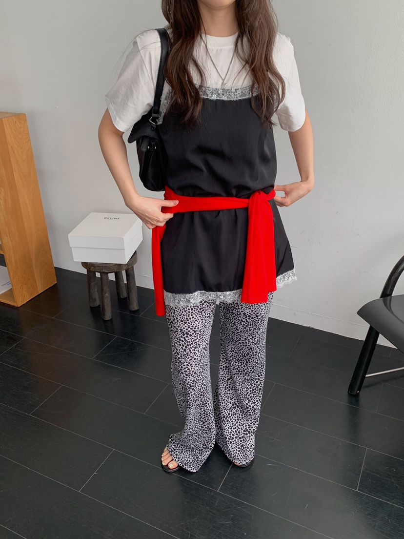 CAMEL-P韓國代購女裝新品人氣休閑褲豹紋Came_l 家休閑褲