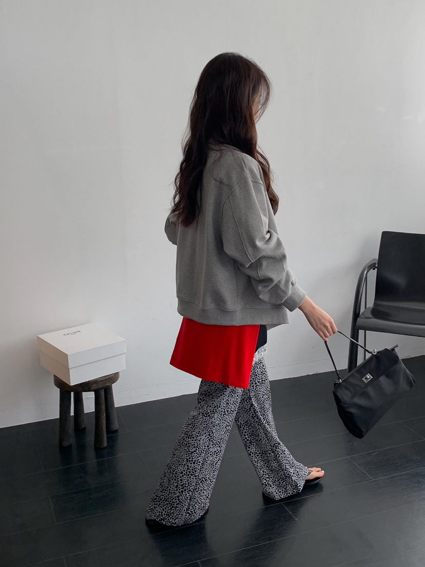 CAMEL-P韓國代購女裝新品人氣休閑褲豹紋Came_l 家休閑褲