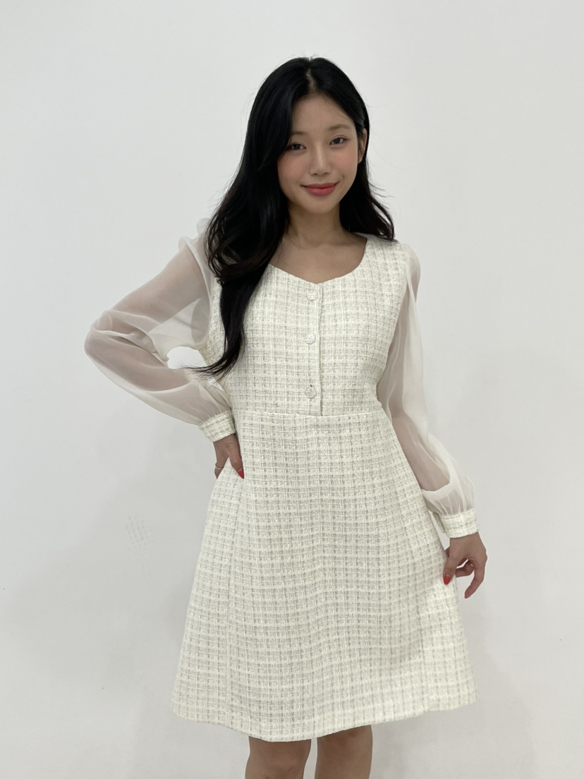 NAPKIN韓國直郵實拍女裝新品職業時尚26春夏人氣推薦連衣裙NAPKIN連衣裙圖色1