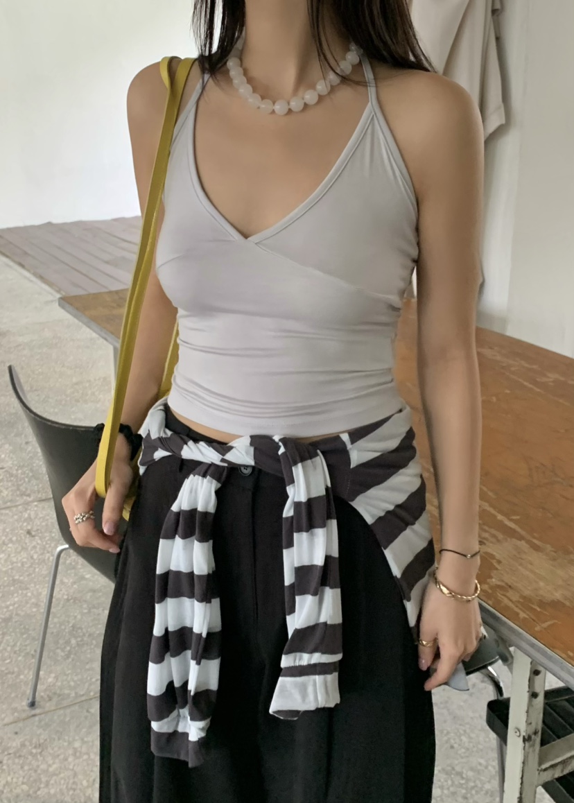 OUPPT韓國直郵女裝新品推薦熱賣休閑時尚26春夏職業吊帶背心OUPPT吊帶/背心