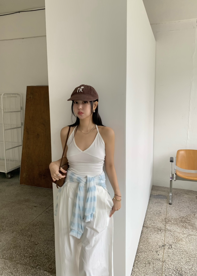 OUPPT韓國直郵女裝新品推薦熱賣休閑時尚26春夏職業吊帶背心OUPPT吊帶/背心