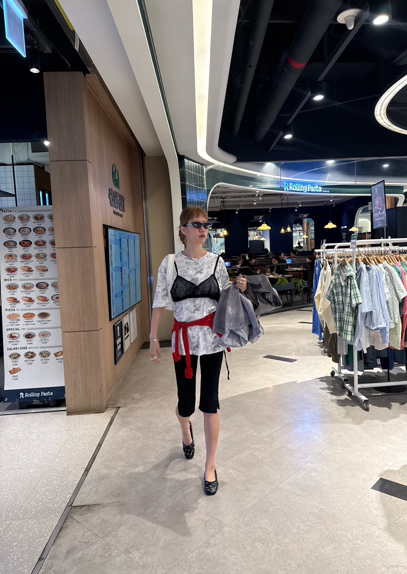 DENVER韓國東大門代購女裝新品人氣熱賣休閑時尚26春夏T恤DENVERT恤