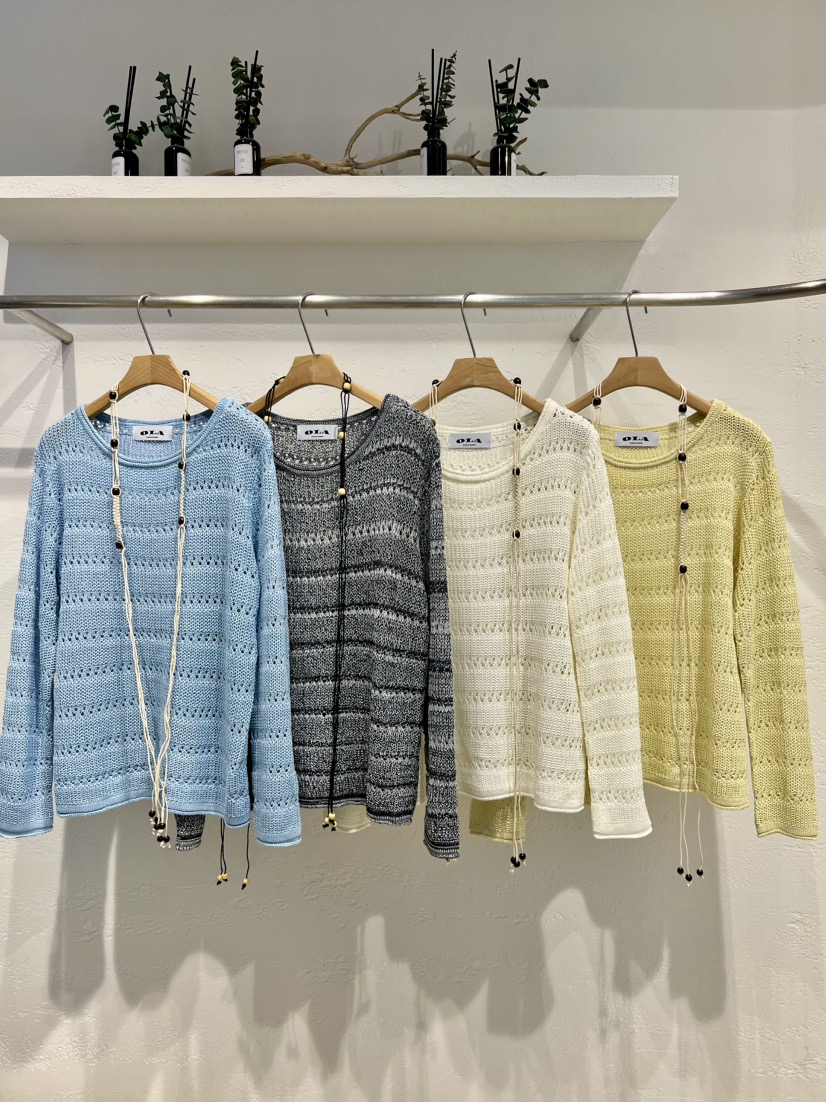 OLA韓國東大門直郵女士新品26春夏休閑時尚熱賣職業針織衫mellor/OLA針織衫