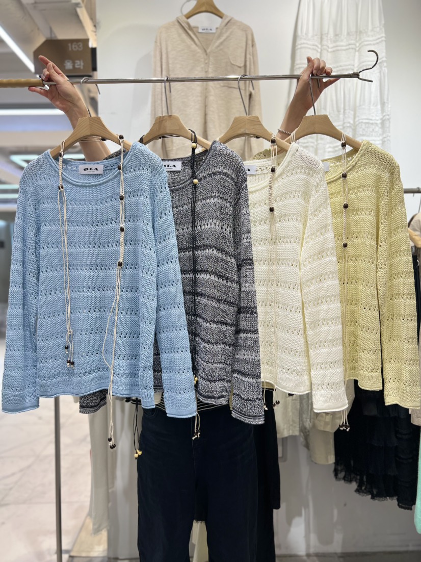 OLA韓國東大門直郵女士新品26春夏休閑時尚熱賣職業針織衫mellor/OLA針織衫