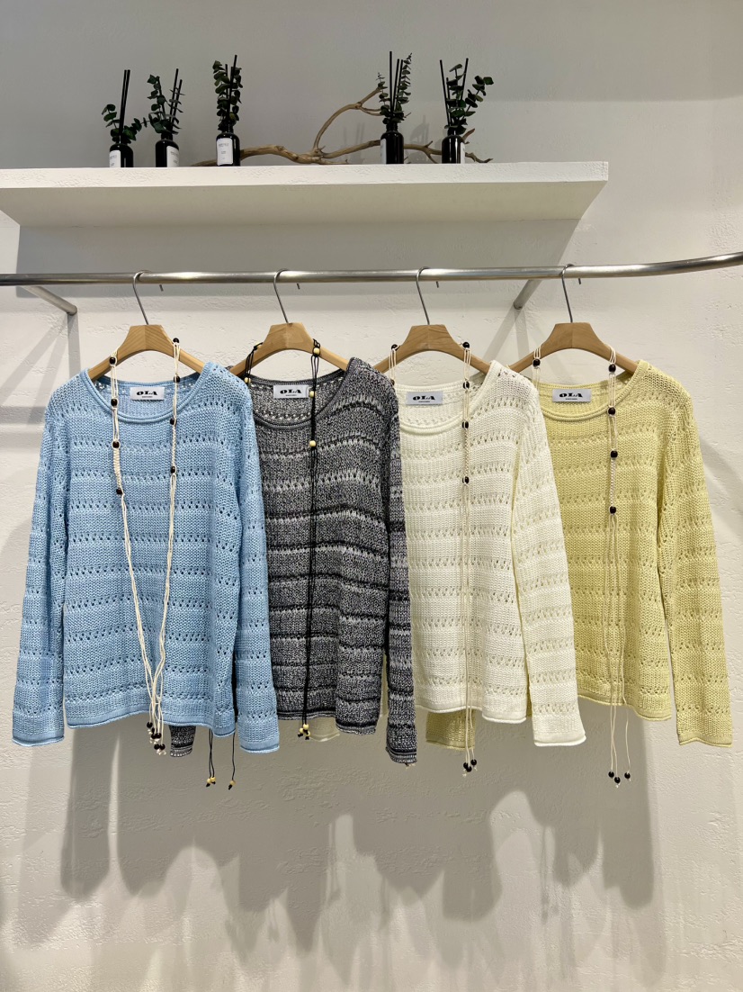 OLA韓國東大門直郵女士新品26春夏休閑時尚熱賣職業針織衫mellor/OLA針織衫