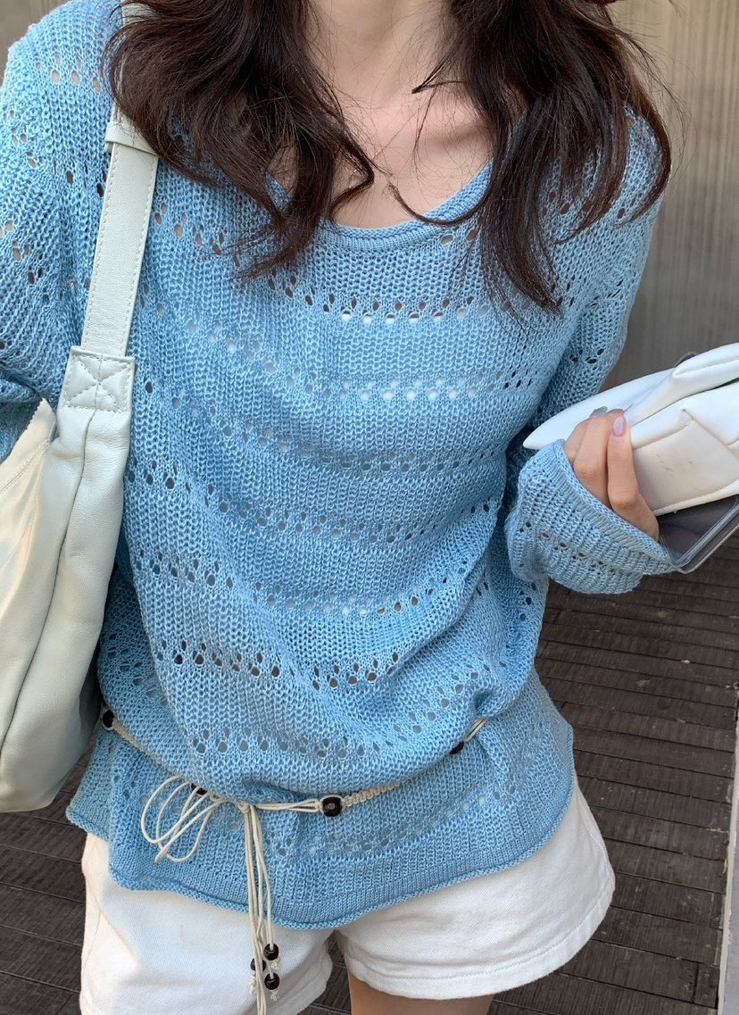 OLA韓國東大門直郵女士新品26春夏休閑時尚熱賣職業針織衫mellor/OLA針織衫