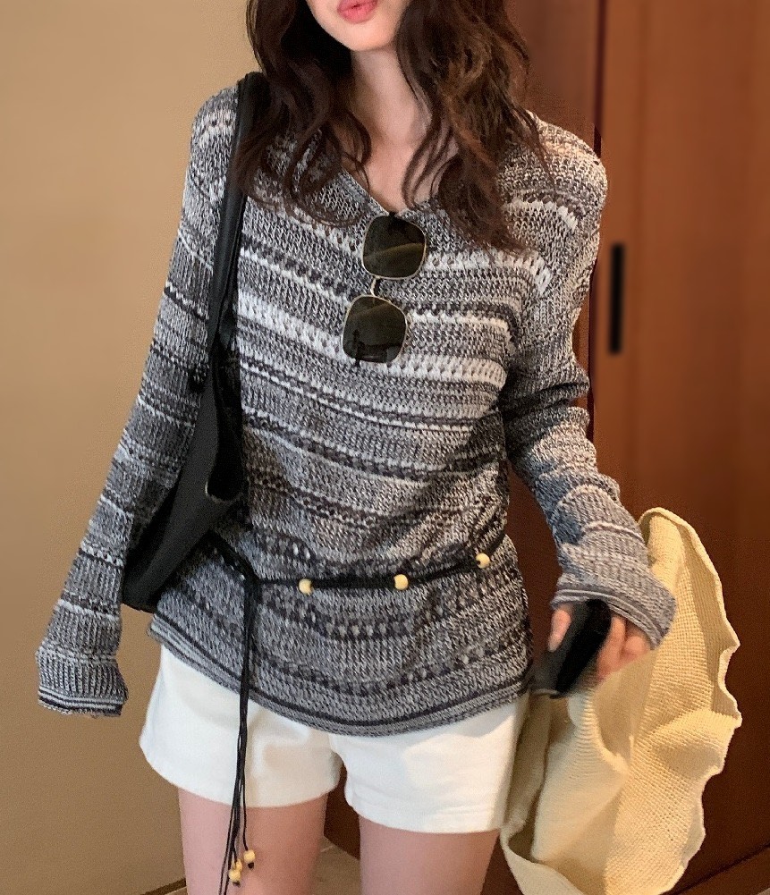 OLA韓國東大門直郵女士新品26春夏休閑時尚熱賣職業針織衫mellor/OLA針織衫