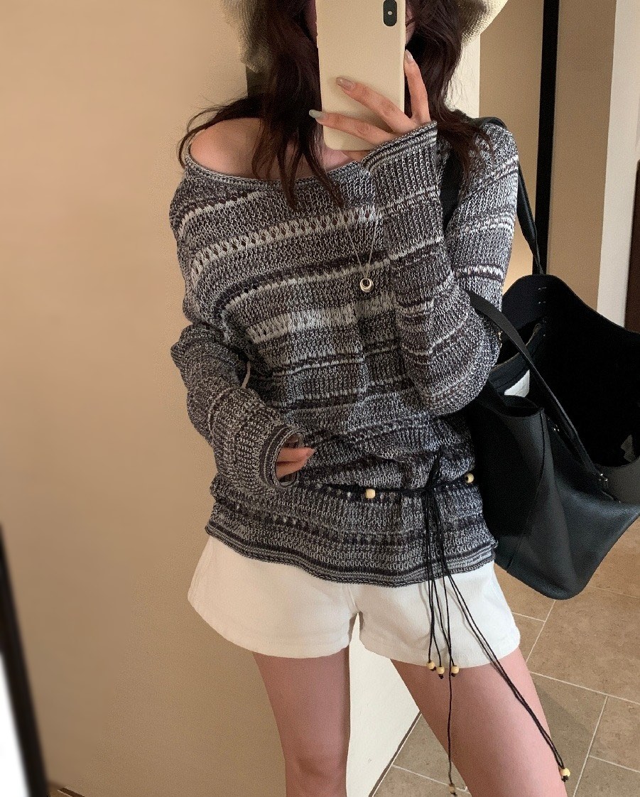 OLA韓國東大門直郵女士新品26春夏休閑時尚熱賣職業針織衫mellor/OLA針織衫