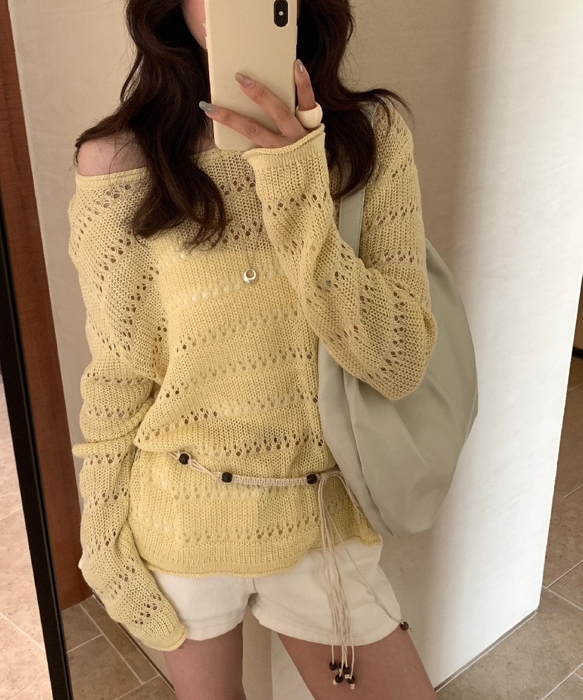 OLA韓國東大門直郵女士新品26春夏休閑時尚熱賣職業針織衫mellor/OLA針織衫