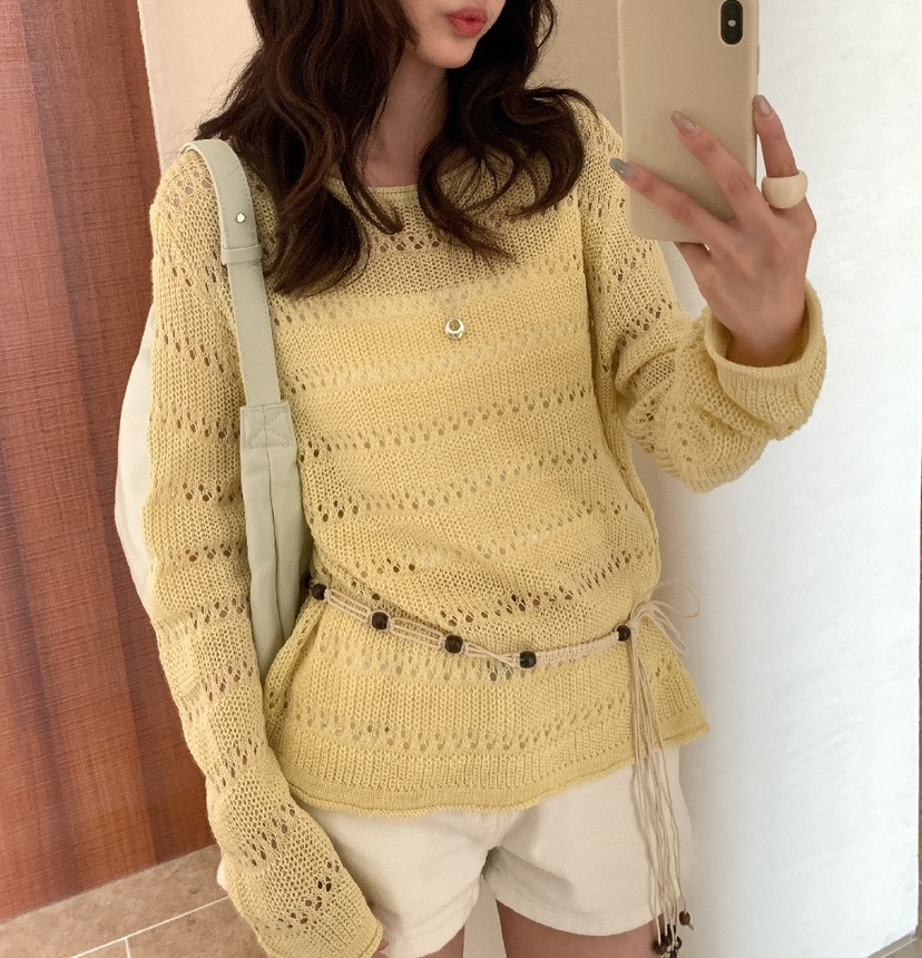 OLA韓國東大門直郵女士新品26春夏休閑時尚熱賣職業針織衫mellor/OLA針織衫