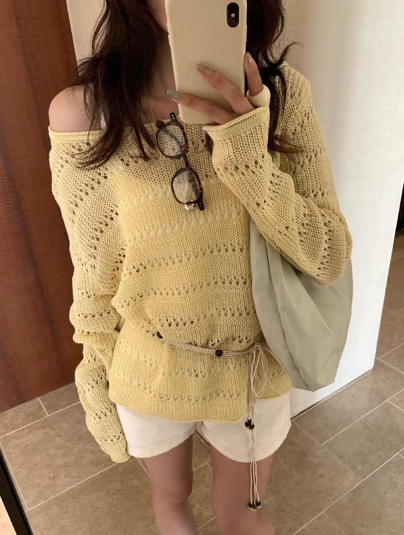 OLA韓國東大門直郵女士新品26春夏休閑時尚熱賣職業針織衫mellor/OLA針織衫