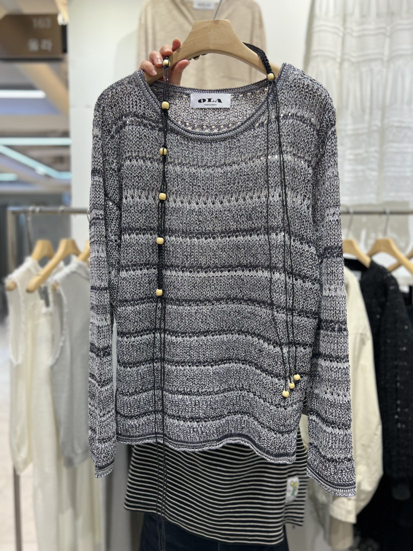 OLA韓國東大門直郵女士新品26春夏休閑時尚熱賣職業針織衫mellor/OLA針織衫圖色2