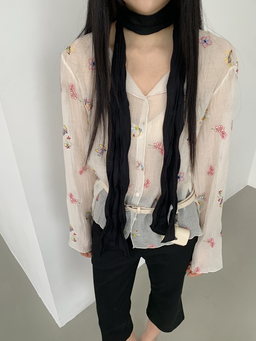 MURMUR韓國東大門代購女裝新款推薦職業休閑時尚襯衫蕾絲衫MURMUR襯衫/蕾絲衫