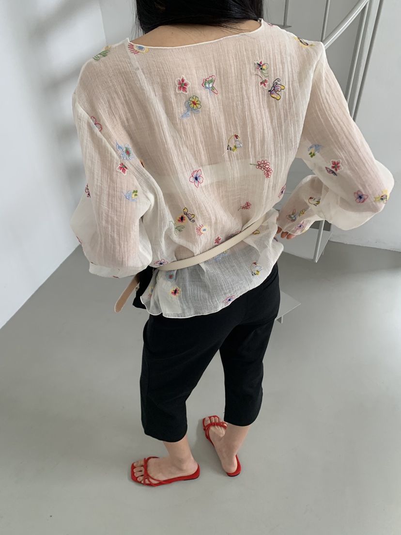 MURMUR韓國東大門代購女裝新款推薦職業休閑時尚襯衫蕾絲衫MURMUR襯衫/蕾絲衫