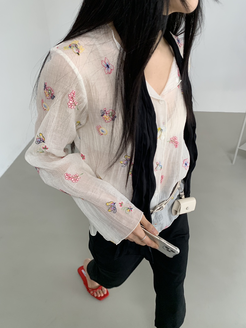 MURMUR韓國東大門代購女裝新款推薦職業休閑時尚襯衫蕾絲衫MURMUR襯衫/蕾絲衫