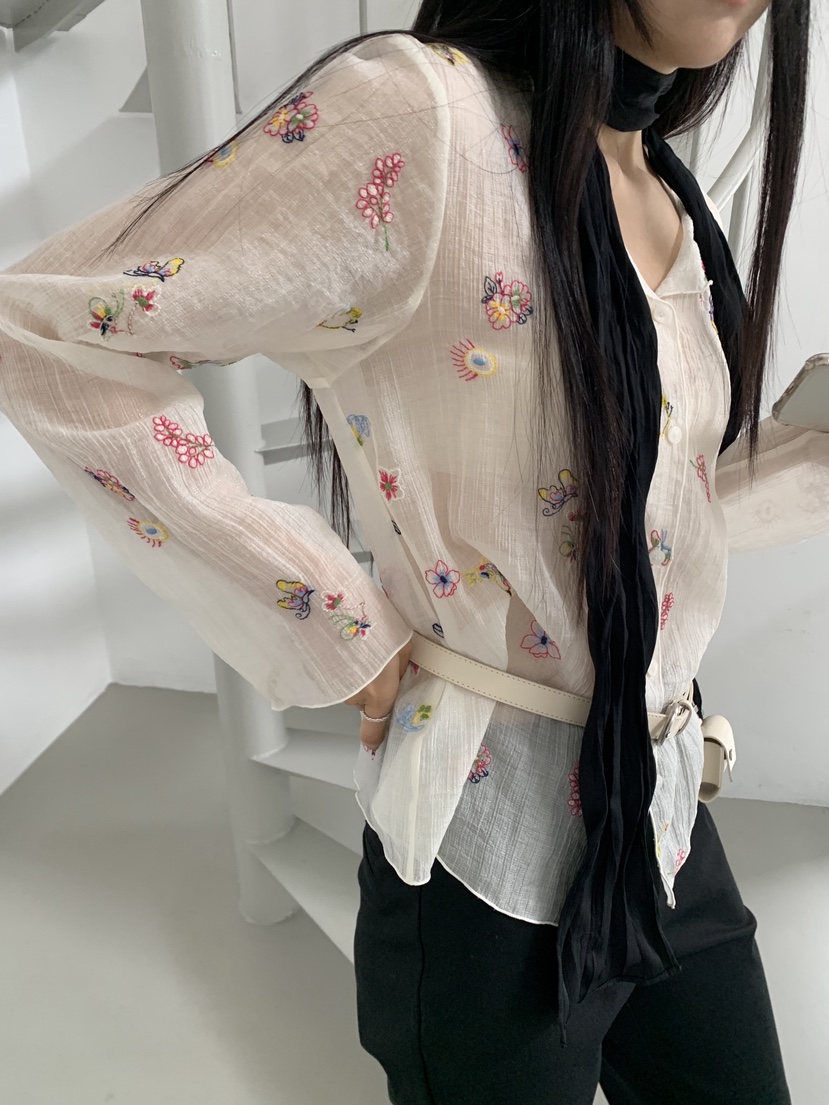 MURMUR韓國東大門代購女裝新款推薦職業休閑時尚襯衫蕾絲衫MURMUR襯衫/蕾絲衫