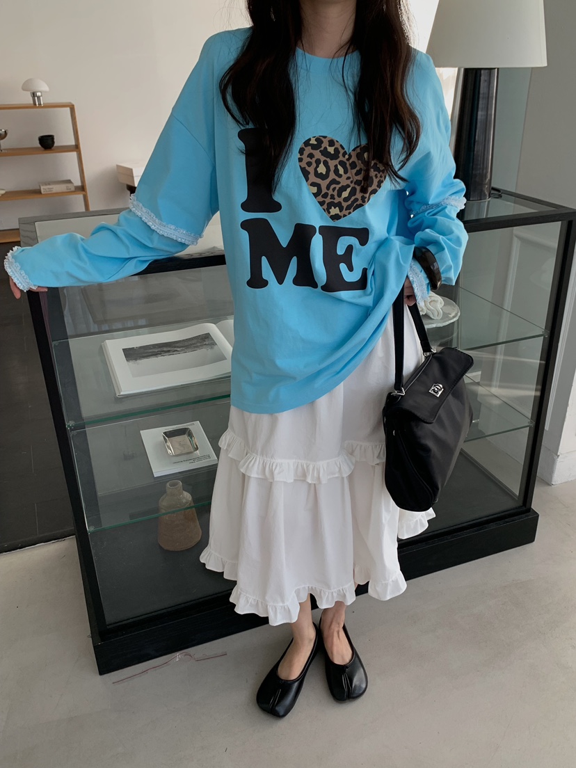 CAMEL-P韓國直郵女士新品休閑長袖T恤Came_l 家長袖T恤