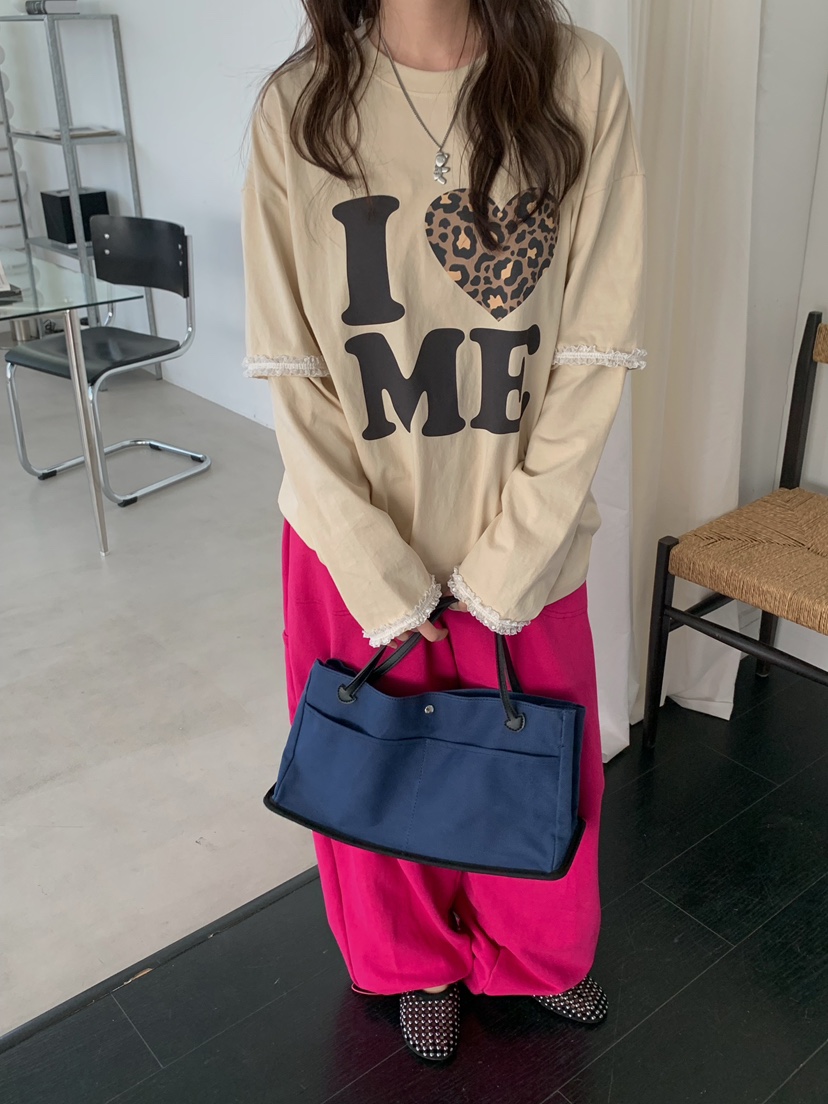 CAMEL-P韓國直郵女士新品休閑長袖T恤Came_l 家長袖T恤