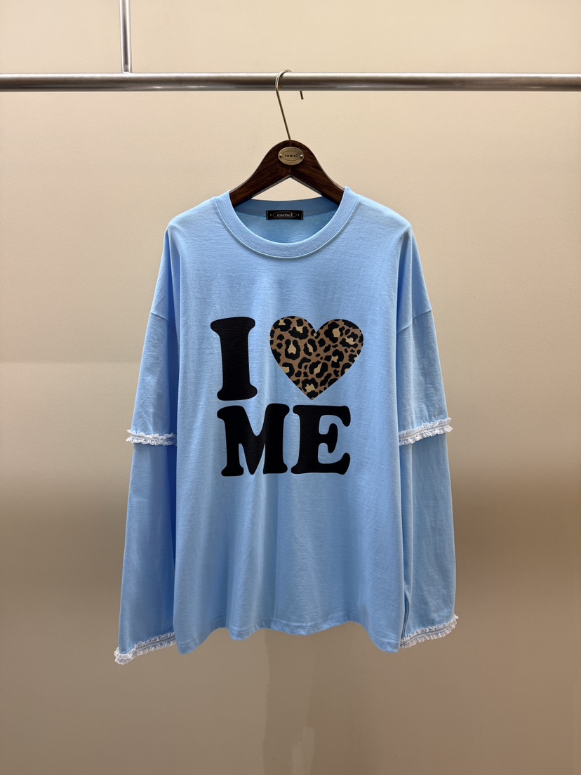 CAMEL-P韓國直郵女士新品休閑長袖T恤Came_l 家長袖T恤圖色1